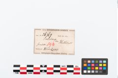 Etikett zu Bronzebrillenfibel (NHMW-PRAE-026367)